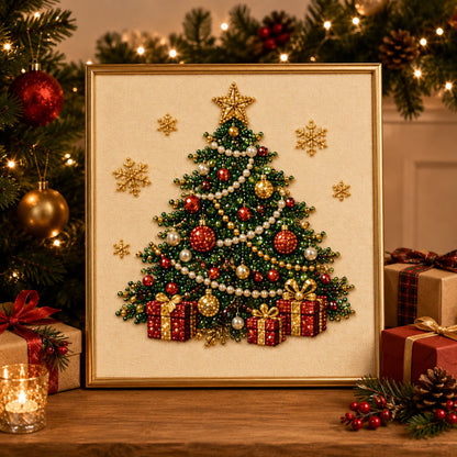 🎄Christmas Pre Sale $19.99!!⚡50K+ SOLD!🎅🧘Relaxing & Beginner-Friendly - 🎨💎DIY Christmas Pearl Art Kit