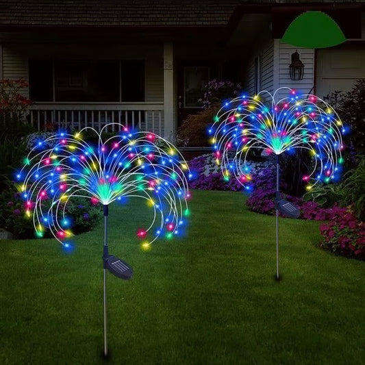 Last Day 49% OFF - Waterproof Solar Garden Fireworks Lamp