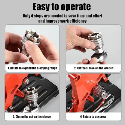 ⏰️Buy 1 Get 1 Free💥Multi Function Universal Socket Wrench Tool For 10mm To 19mm Nuts And Bolts