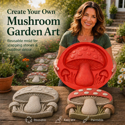 💥 LAST DAY 49% OFF - 🌻 Reusable Sunflower Stepping Stone Mold (📦Buy 3 Free Shipping) - 🧙‍♂️ Gnome / Diameter: 15 in