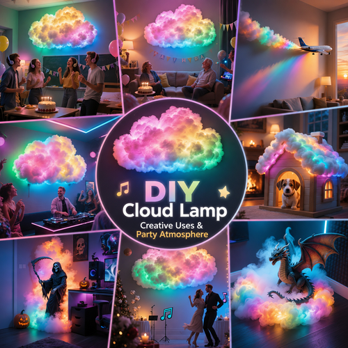 🔥 The Coolest Room Upgrade of 2026，DIY Thundercloud Lamp | Turn Any Room Into A Glowing Atmosphere ☁️⚡
