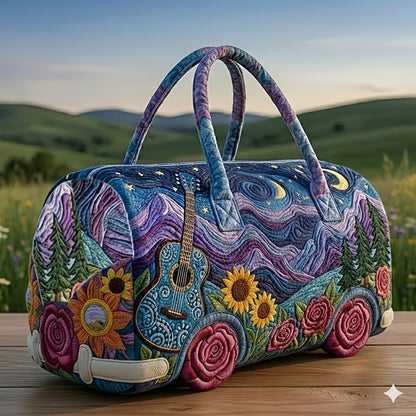 Unisex Boho Quilted Travel Bag Lightweight Weekender