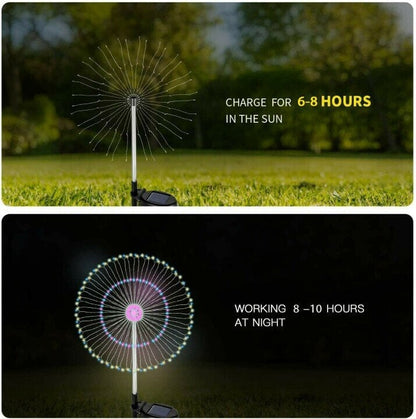 Last Day 49% OFF - Waterproof Solar Garden Fireworks Lamp