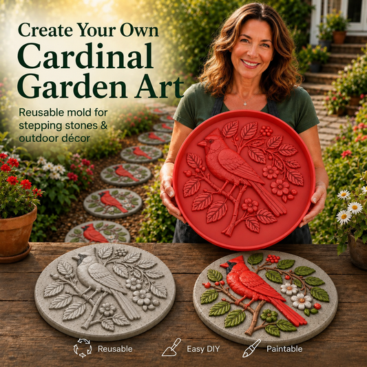 💥 LAST DAY 50% OFF-🐦Garden Art Stepping Stone Mold (📦Buy 2 Free Shipping) Diameter: 15 in