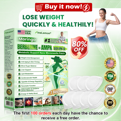 𝐈𝐧𝐬𝐋𝐞𝐦𝐨𝐧® 𝐌𝐨𝐫𝐢𝐧𝐠𝐚 × 𝐁𝐞𝐫𝐛𝐞𝐫𝐢𝐧𝐞 × 𝐀𝐌𝐏𝐊 𝟏𝟎-𝐢𝐧-𝟏 𝐌𝐞𝐭𝐚𝐛𝐨𝐥𝐢𝐜 𝐒𝐮𝐩𝐩𝐨𝐫𝐭 𝐍𝐚𝐧𝐨 𝐌𝐢𝐜𝐫𝐨𝐧𝐞𝐞𝐝𝐥𝐞 𝐏𝐚𝐭𝐜𝐡 — 𝐎𝐧𝐜𝐞 𝐃𝐚𝐢𝐥𝐲, 𝐕𝐢𝐬𝐢𝐛𝐥𝐞 𝐑𝐞𝐬𝐮𝐥𝐭𝐬 𝐢𝐧 𝟕 𝐃𝐚𝐲𝐬 🧑‍⚕️🌸(𝐒𝐮𝐩𝐩𝐨𝐫𝐭𝐬 𝐖𝐞𝐢𝐠𝐡𝐭 𝐌𝐚𝐧𝐚𝐠𝐞𝐦𝐞𝐧𝐭, 𝐒𝐤𝐢𝐧 𝐅𝐢𝐫𝐦𝐧𝐞𝐬𝐬, 𝐁𝐥𝐨𝐨𝐝 𝐒𝐮𝐠𝐚𝐫 𝐁𝐚𝐥𝐚𝐧𝐜𝐞, 𝐒𝐥𝐞𝐞𝐩 𝐐𝐮𝐚𝐥𝐢𝐭𝐲, 𝐉𝐨𝐢𝐧𝐭 𝐂𝐨𝐦𝐟𝐨𝐫𝐭 & 𝐌𝐨𝐫𝐞)🇺🇸