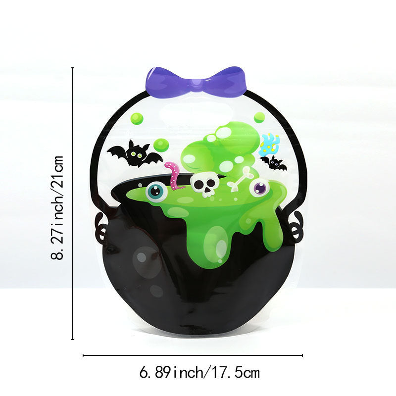 🎃 50 Pcs Halloween Goodie Bags Plastic Candy Bag