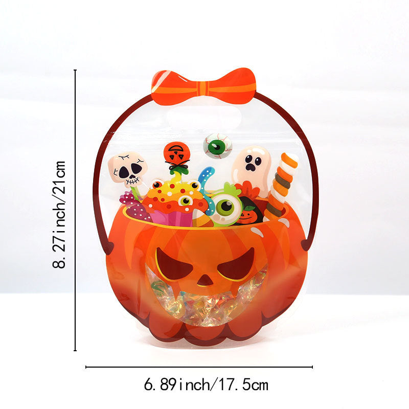 🎃 50 Pcs Halloween Goodie Bags Plastic Candy Bag