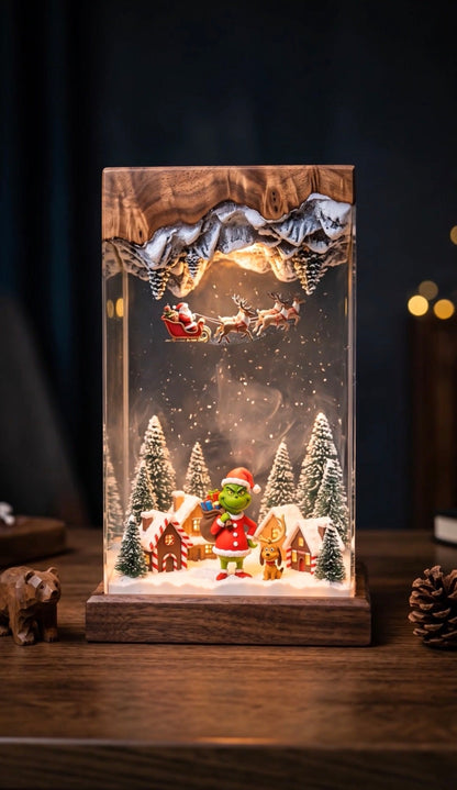 ⏰️Flash Sale 50% OFF💥🎅Handmade Christmas ambient lights – Multiple Festive Character Styles Available