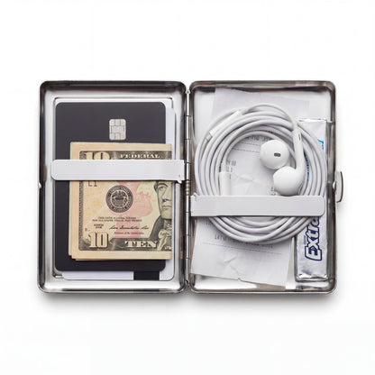 Evil Eye Chrome Cardholder Wallet