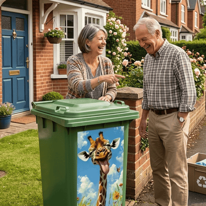 ✨Boring Trash Can? Fixed In Seconds! Creative Trash Can Sticker with Colourful Cartoon-