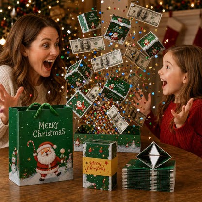 🎁 LAST DAY 49% OFF – Pop-Up Surprise Gift Box | Exploding Confetti Gift Box with 6 Flying Cubes, Matching Gift Bag & Hidden Space for Cash, Jewelry or Keepsakes ✨