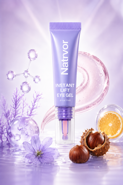💥75K+ SOLD💕Natrvor Instant Lift Eye Gel – Smooth Wrinkles & Reduce the Look of Under-Eye Bags 👁️💜