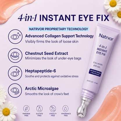 💥75K+ SOLD💕Natrvor Instant Lift Eye Gel – Smooth Wrinkles & Reduce the Look of Under-Eye Bags 👁️💜
