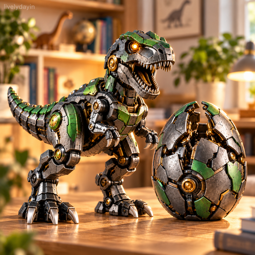🔥Hot Sale 49%🦖 Mechanical T-Rex Egg – From Mysterious Egg to Mighty Robotic Dinosaur! 🥚⚙️✨