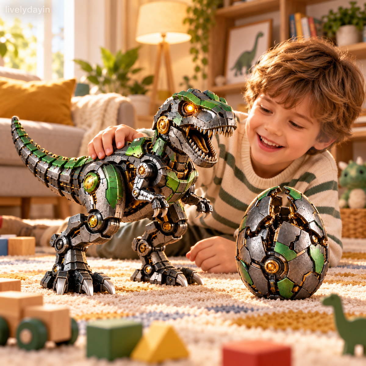 🔥Hot Sale 49%🦖 Mechanical T-Rex Egg – From Mysterious Egg to Mighty Robotic Dinosaur! 🥚⚙️✨