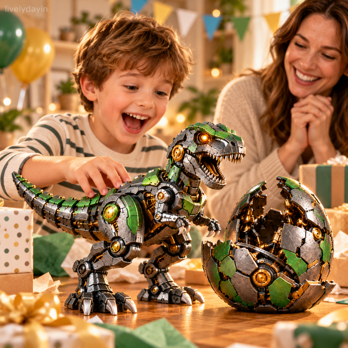 🔥Hot Sale 49%🦖 Mechanical T-Rex Egg – From Mysterious Egg to Mighty Robotic Dinosaur! 🥚⚙️✨