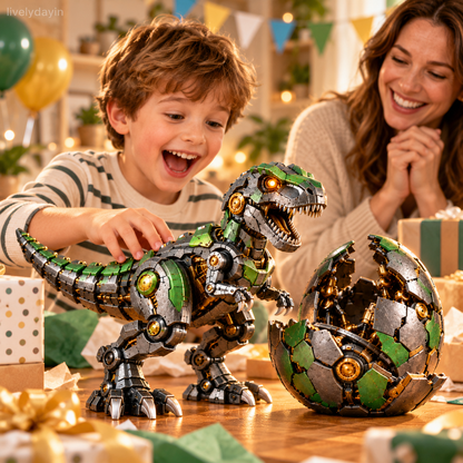 🔥Hot Sale 49%🦖 Mechanical T-Rex Egg – From Mysterious Egg to Mighty Robotic Dinosaur! 🥚⚙️✨