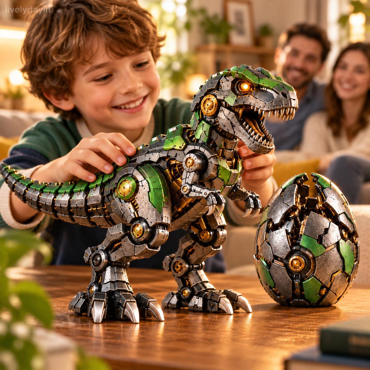 🔥Hot Sale 49%🦖 Mechanical T-Rex Egg – From Mysterious Egg to Mighty Robotic Dinosaur! 🥚⚙️✨
