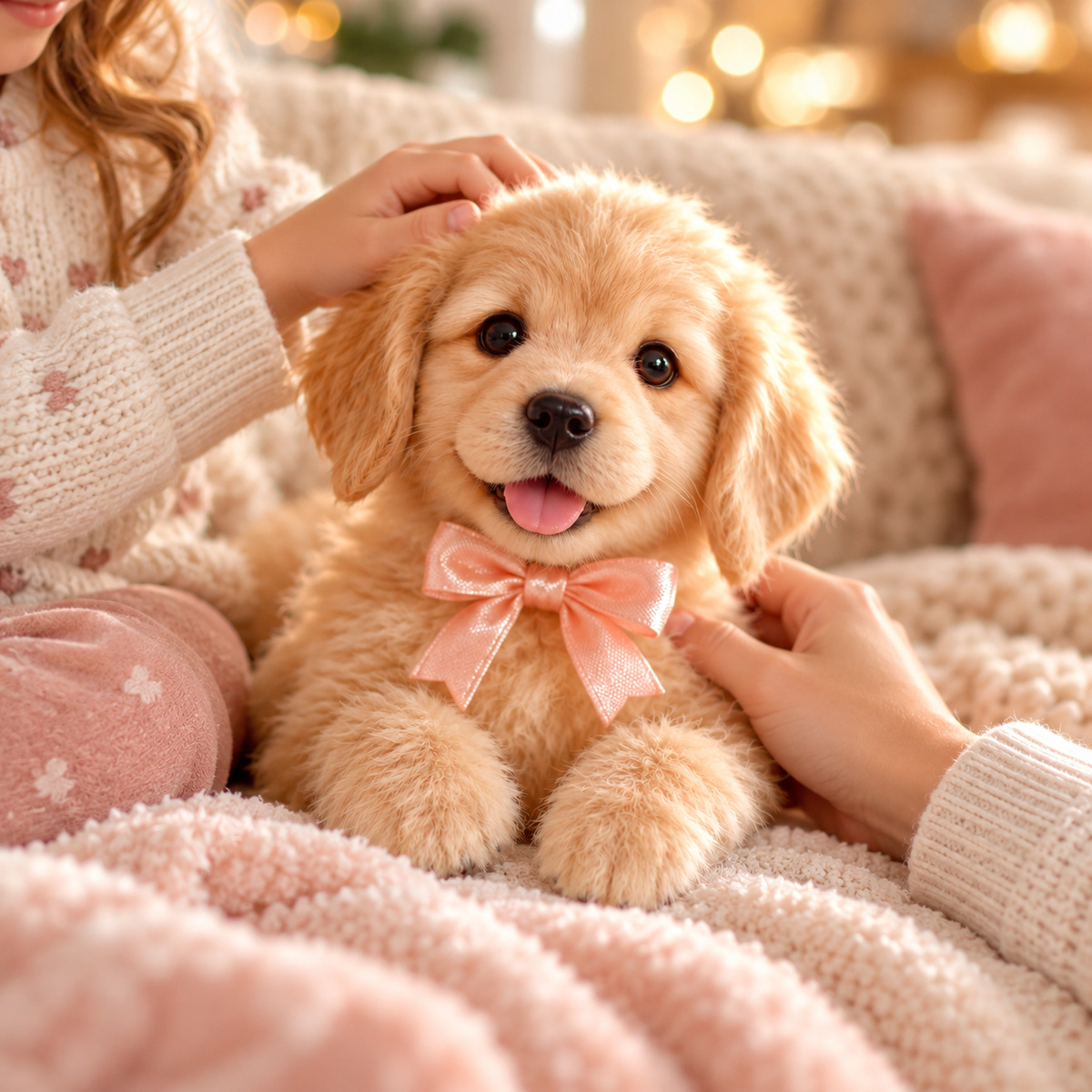 🎁🐶 HOT SALE 49% OFF – Lifelike Robotic Golden Retriever Puppy | The Cutest Christmas Gift ✨🎄