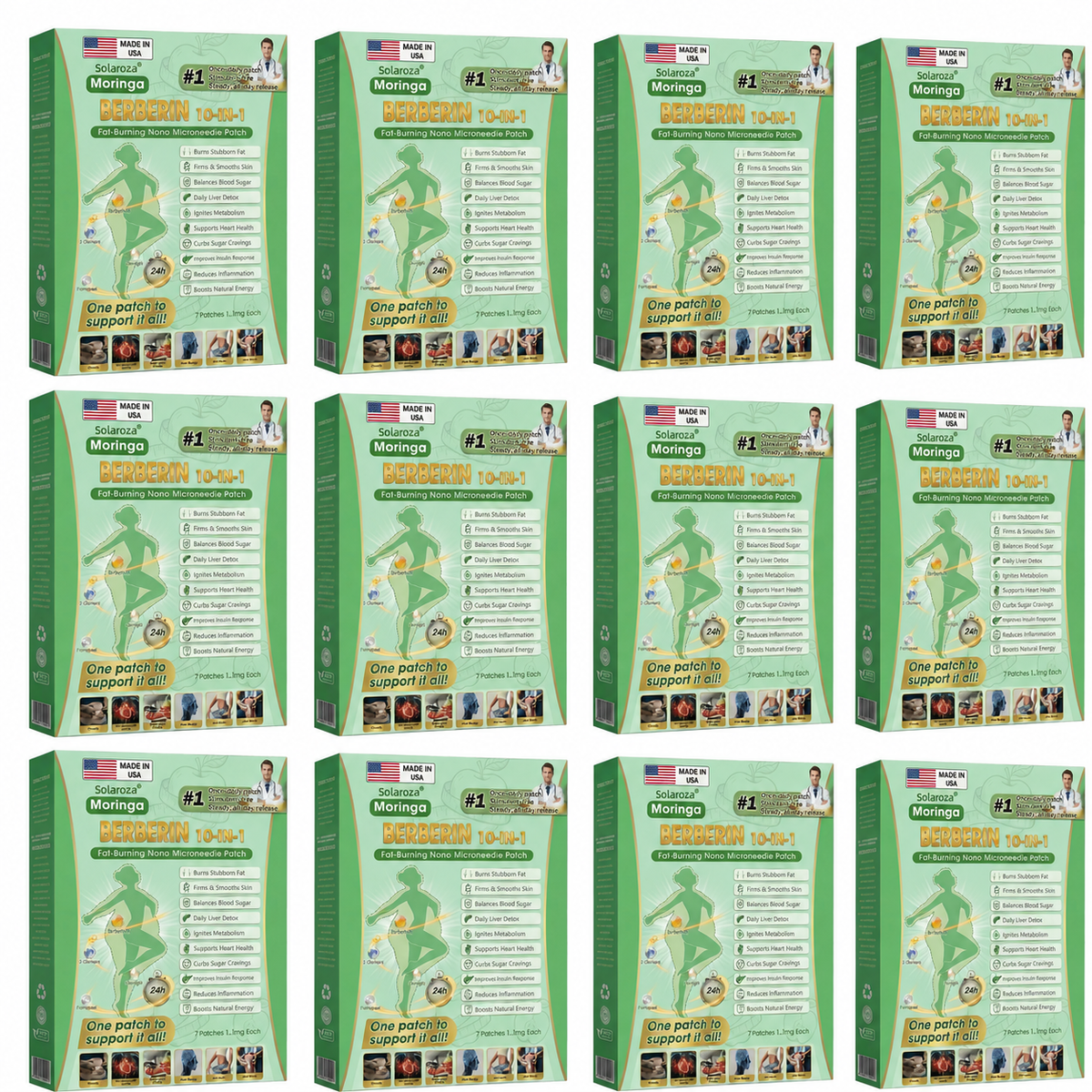 Official Centre | High-Precision 10-in-1 Weight Loss Patch with Berberine
