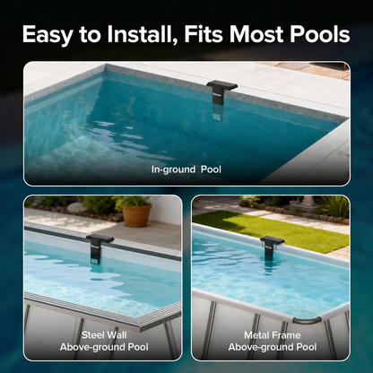Rovzor Solar Pool Light – 20 RGB Colors, IP68 Waterproof, Magnetic Mount