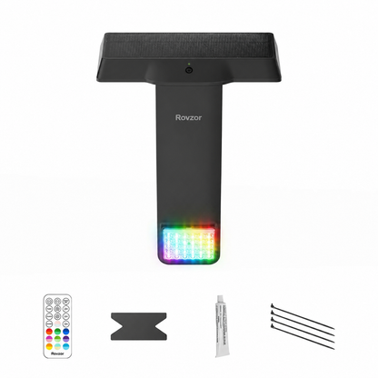 Rovzor Solar Pool Light – 20 RGB Colors, IP68 Waterproof, Magnetic Mount