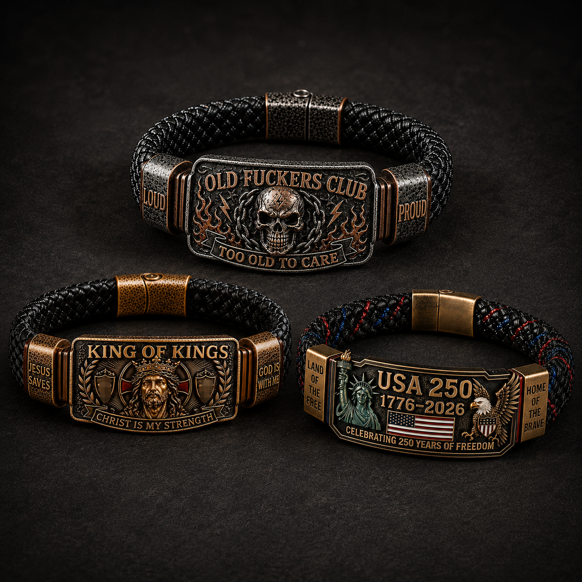 🔥Last Day 49% OFF🦅USA 250TM Freedom Legacy Bracelet (1776–2026)