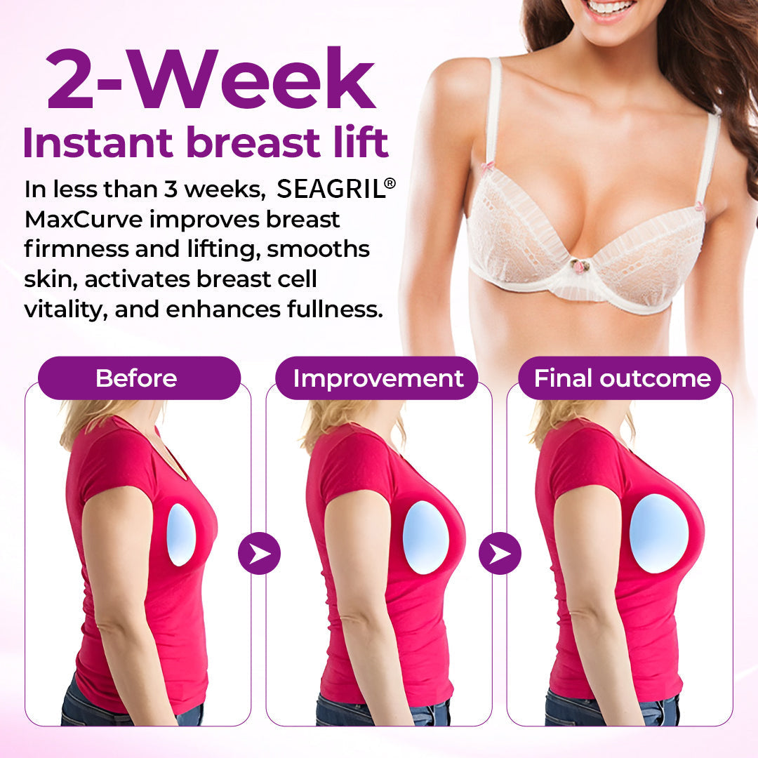 SEAGRIL MaxCurve Bust Oil 🍑 Sculpting + Volumizing Oil for Smooth, Firm Bust Skin