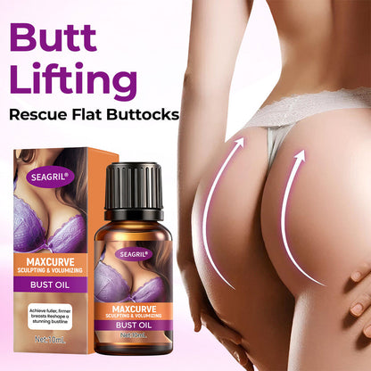SEAGRIL MaxCurve Bust Oil 🍑 Sculpting + Volumizing Oil for Smooth, Firm Bust Skin