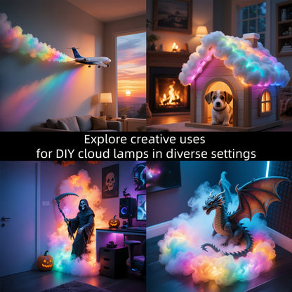🔥 The Coolest Room Upgrade of 2026，DIY Thundercloud Lamp | Turn Any Room Into A Glowing Atmosphere ☁️⚡