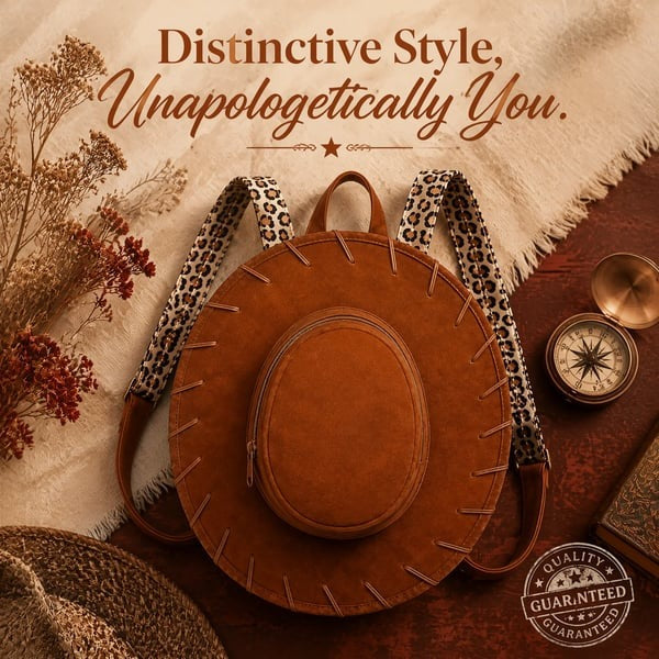 💥75K+ SOLD⚡Western Cowgirl Hat Backpack