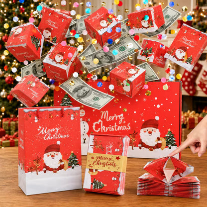 🎁 LAST DAY 49% OFF – Pop-Up Surprise Gift Box | Exploding Confetti Gift Box with 6 Flying Cubes, Matching Gift Bag & Hidden Space for Cash, Jewelry or Keepsakes ✨