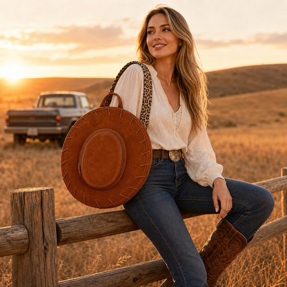 💥75K+ SOLD⚡Western Cowgirl Hat Backpack
