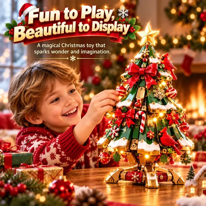 🔥 LAST DAY 49% OFF 🔥 Egg-to-Christmas Tree™ Magical Transforming Toy – Cardinal Christmas Tree Holiday Gift 🎄🎁✨