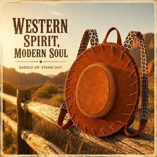 💥75K+ SOLD⚡Western Cowgirl Hat Backpack