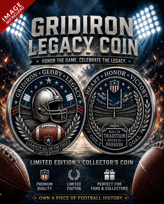 🔥Last Day 50% OFF🔥Own the Spirit of the Gridiron — A Collector Coin Made for True American Football Fans