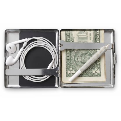 Evil Eye Chrome Cardholder Wallet