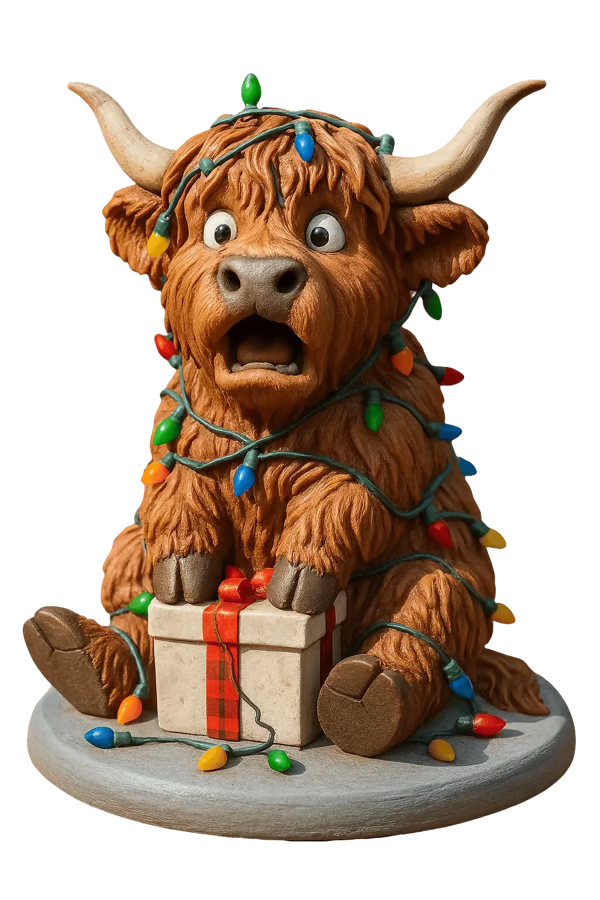 🎄 24 Days of Highland Cow Christmas Advent Calendar 2026 | 24 Unique 3D Cow Figures