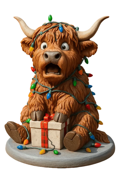 🎄 24 Days of Highland Cow Christmas Advent Calendar 2026 | 24 Unique 3D Cow Figures
