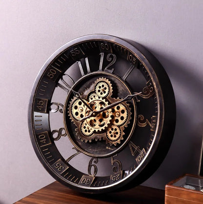 🕰️Flash Sale 50% OFF💥Retro Gear Mechanical Wall Clock