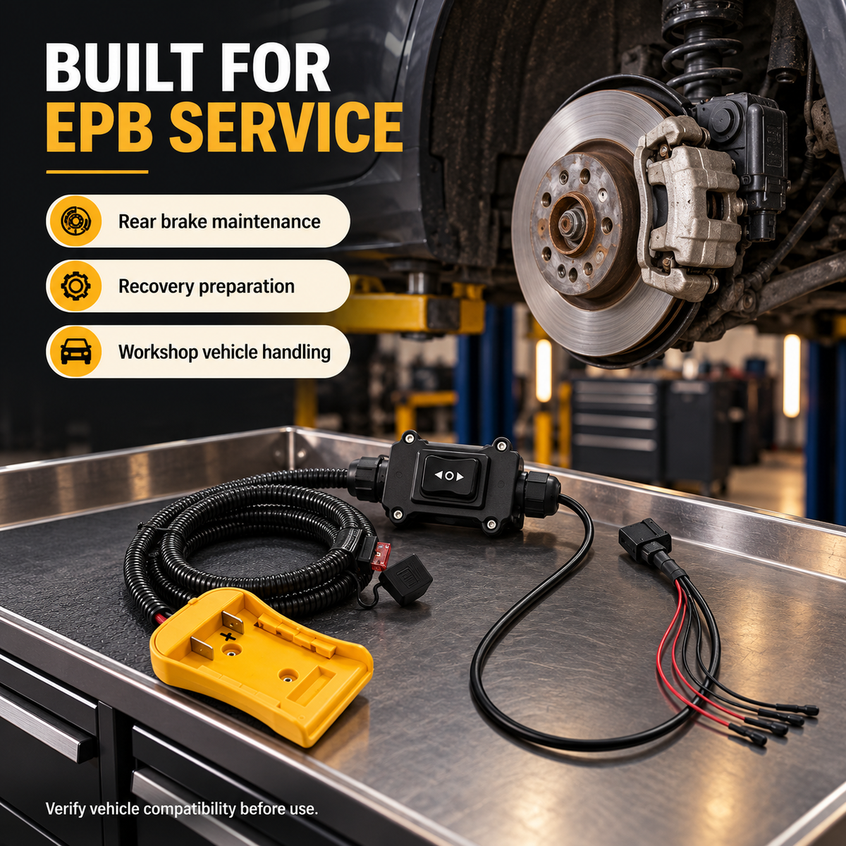 🔧 12–24V EPB Emergency Release Tool | Forward & Reverse Control