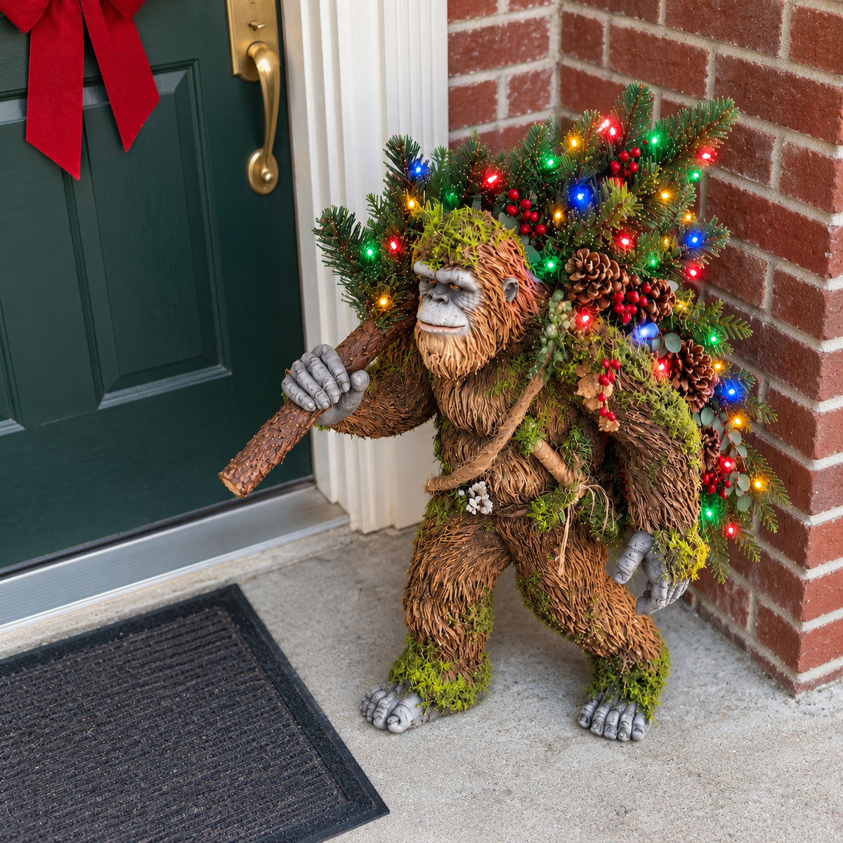 🎄2027 Woodland Bigfoot – Lighted Christmas Porch Decor