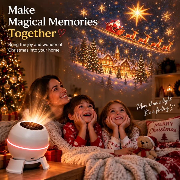 🎄 Christmas Projector Light – Indoor Holiday Projection Lamp for Walls & Ceilings
