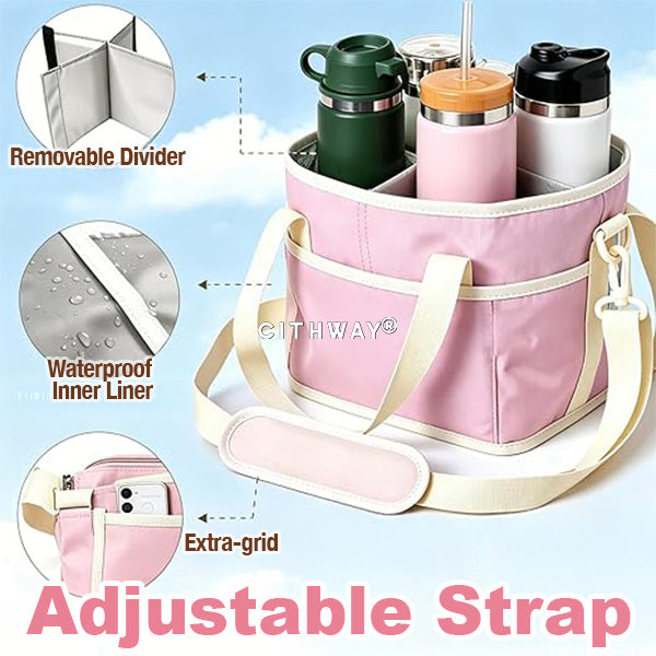 Rovzor® 4-grid Insulated Drink Bottle Carrier Bag