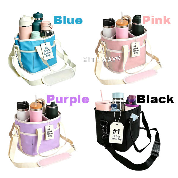 Rovzor® 4-grid Insulated Drink Bottle Carrier Bag