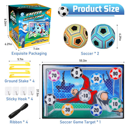 2-in-1 Kick & Score Soccer Target Set - Indoor Safe & Outdoor Ready ⚽️🥅