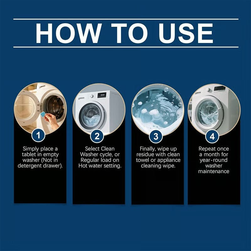 🔥Last Day 70% OFF 💦Washing Machine Cleaning Tablets