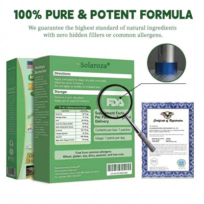 Official Solaroza® Centre | High-Precision 10-in-1 Weight Loss Patch with Berberine