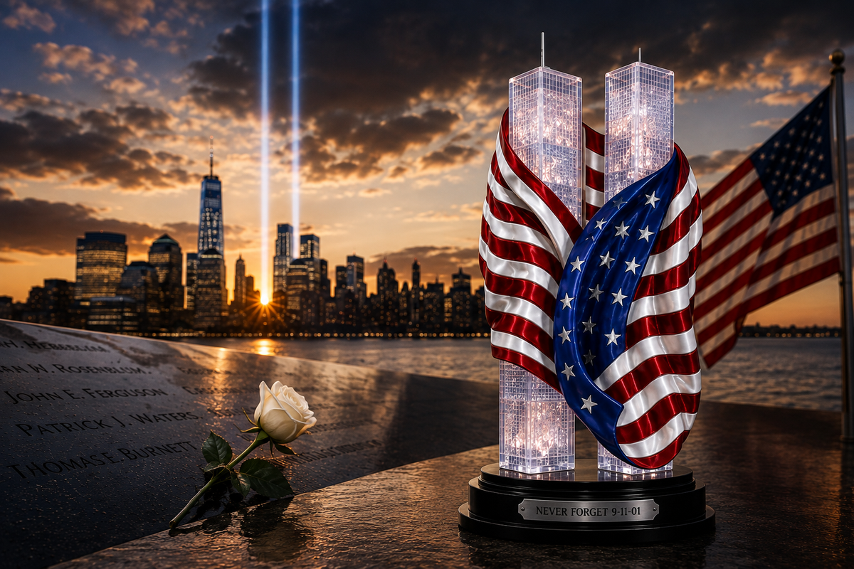 💥Patriotic Sculptures In Remembrance Of September 11