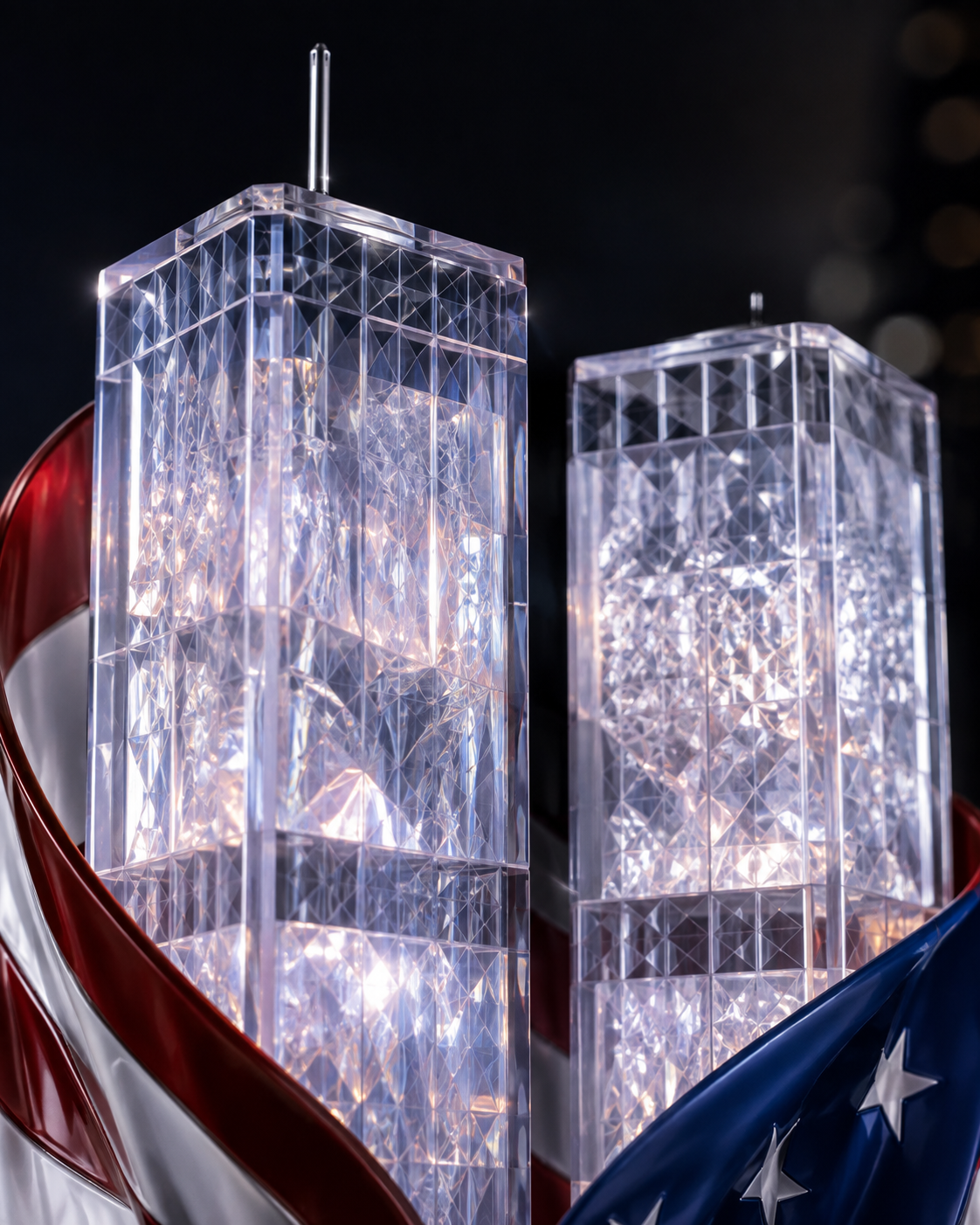 Acrylic tower detail